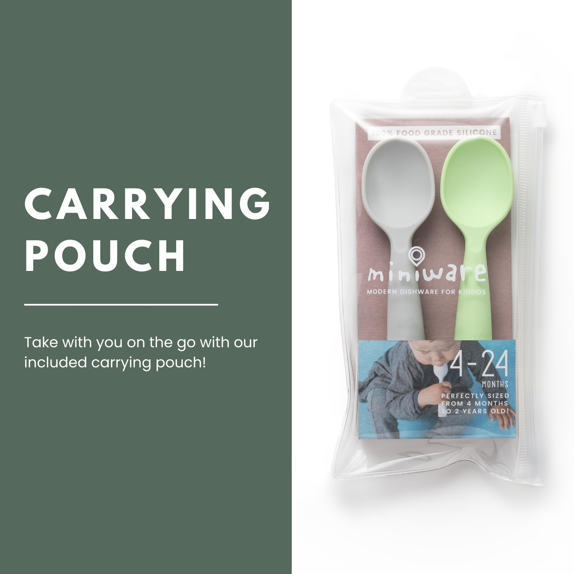 Miniware BPA-free 100% food-grade silicone for daily use