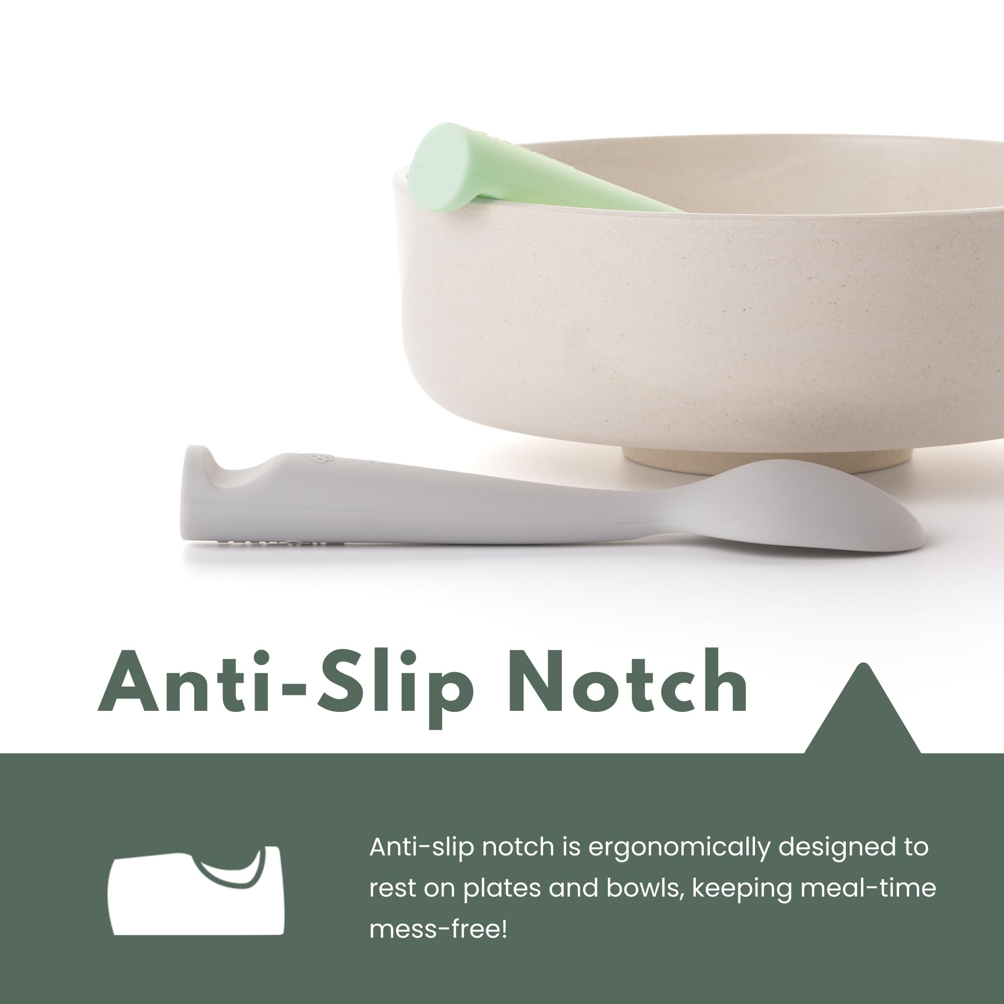 Miniware dishwasher-safe silicone spoons simplify cleanup after meals