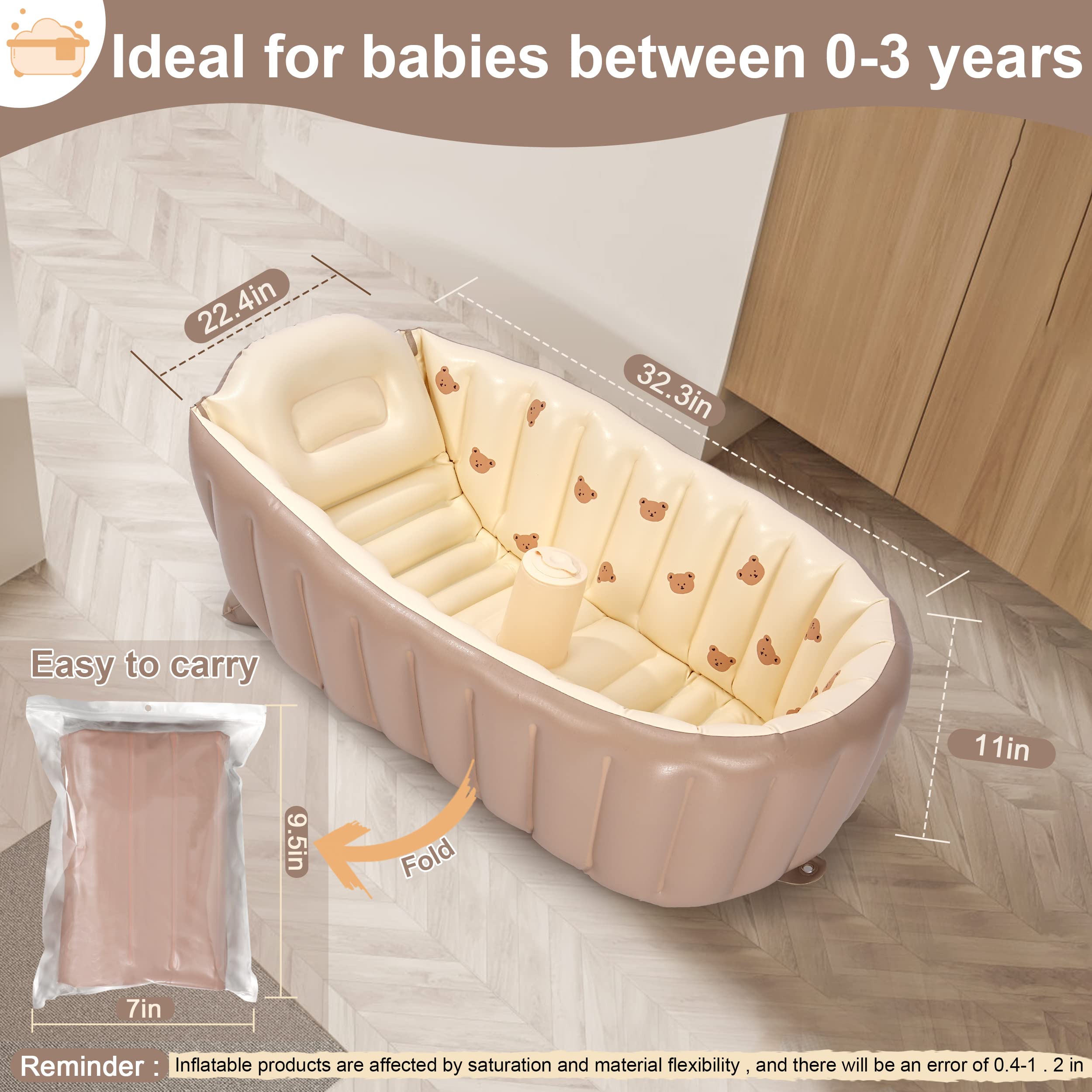 MINK bathtub suitable from newborns to toddlers for long-term use