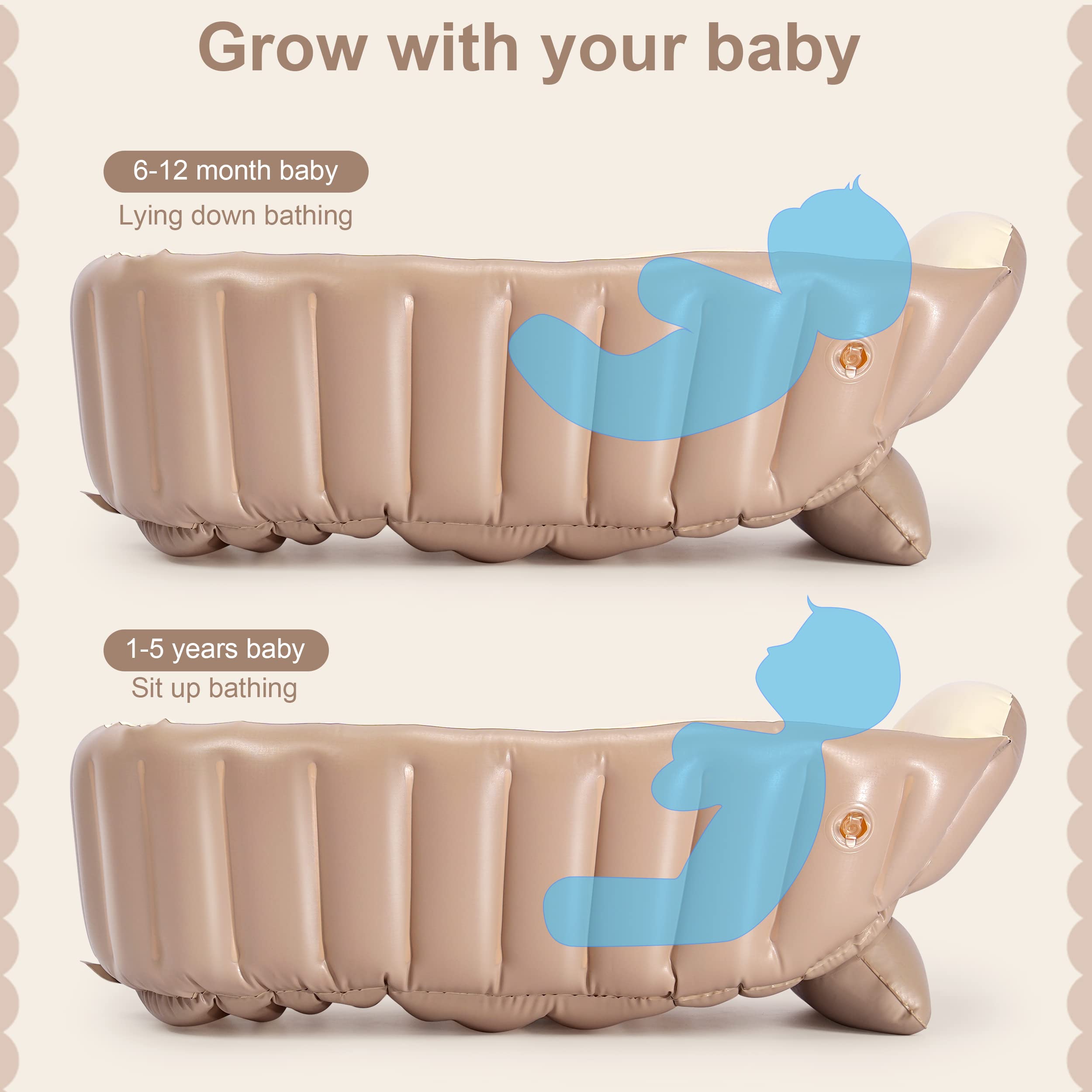 MINK bathtub with soft edges for a gentle bath experience