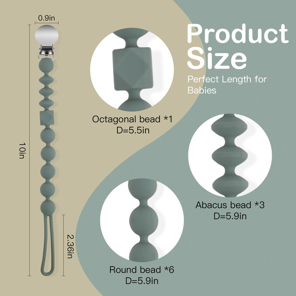 MINMUNJIU BPA-free silicone beads suitable for teething exploration