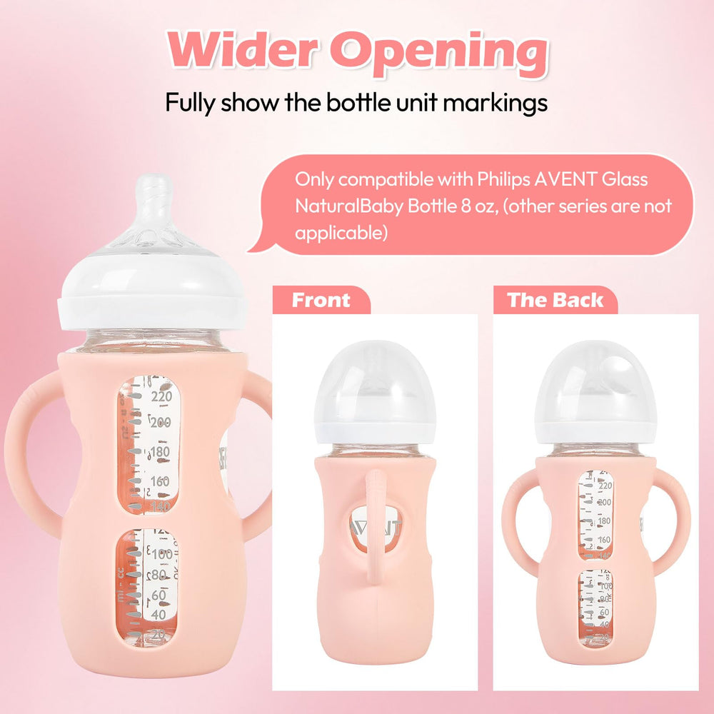 MINMUNJIU food-grade silicone sleeve BPA-free and safe for baby feeds