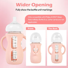 MINMUNJIU food-grade silicone sleeve BPA-free and safe for baby feeds