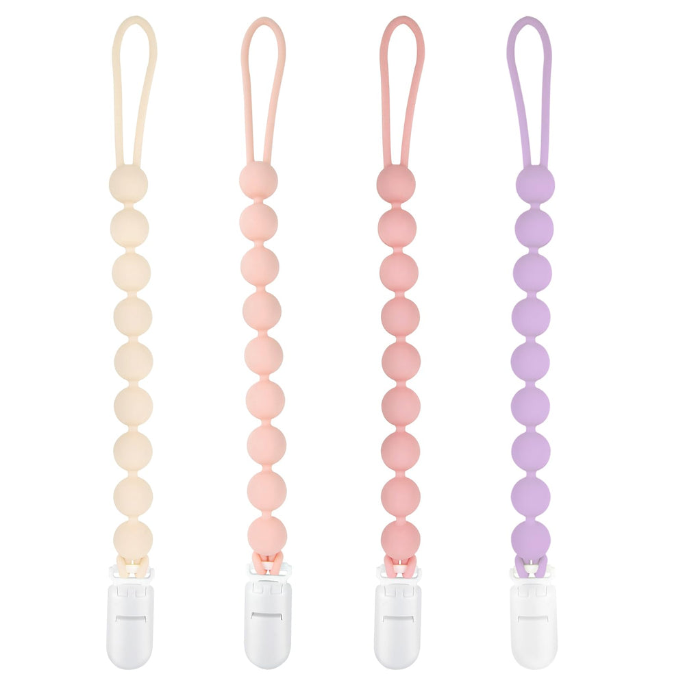 MINMUNJIU pacifier clip pack colors keeps pacifiers secure on baby girl outfits