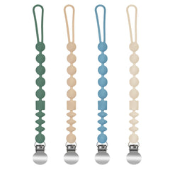 MINMUNJIU silicone pacifier clip set for boys in vibrant colors