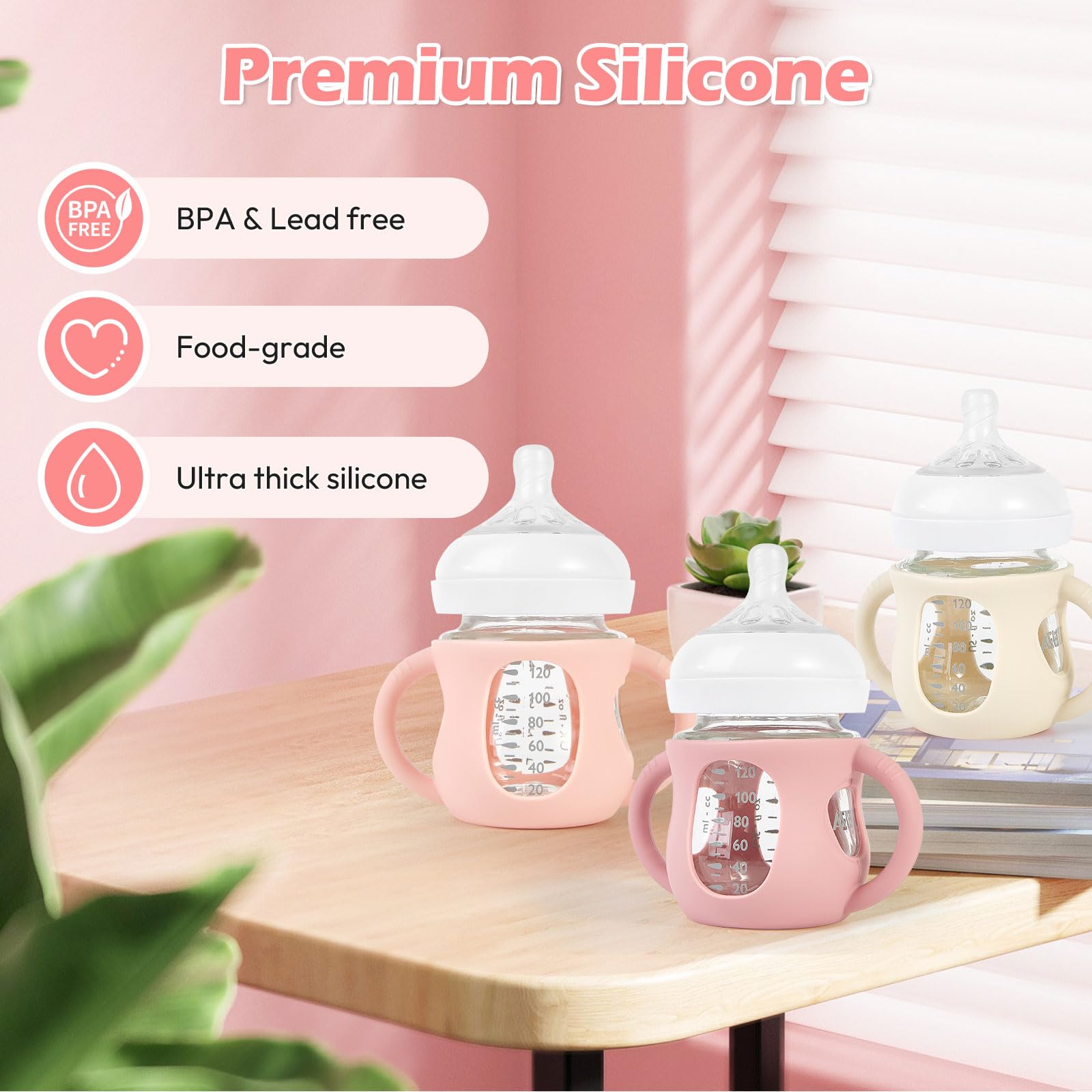 MINMUNJIU 3-pack packaging image shows quick-grip sleeves for 4oz bottles.