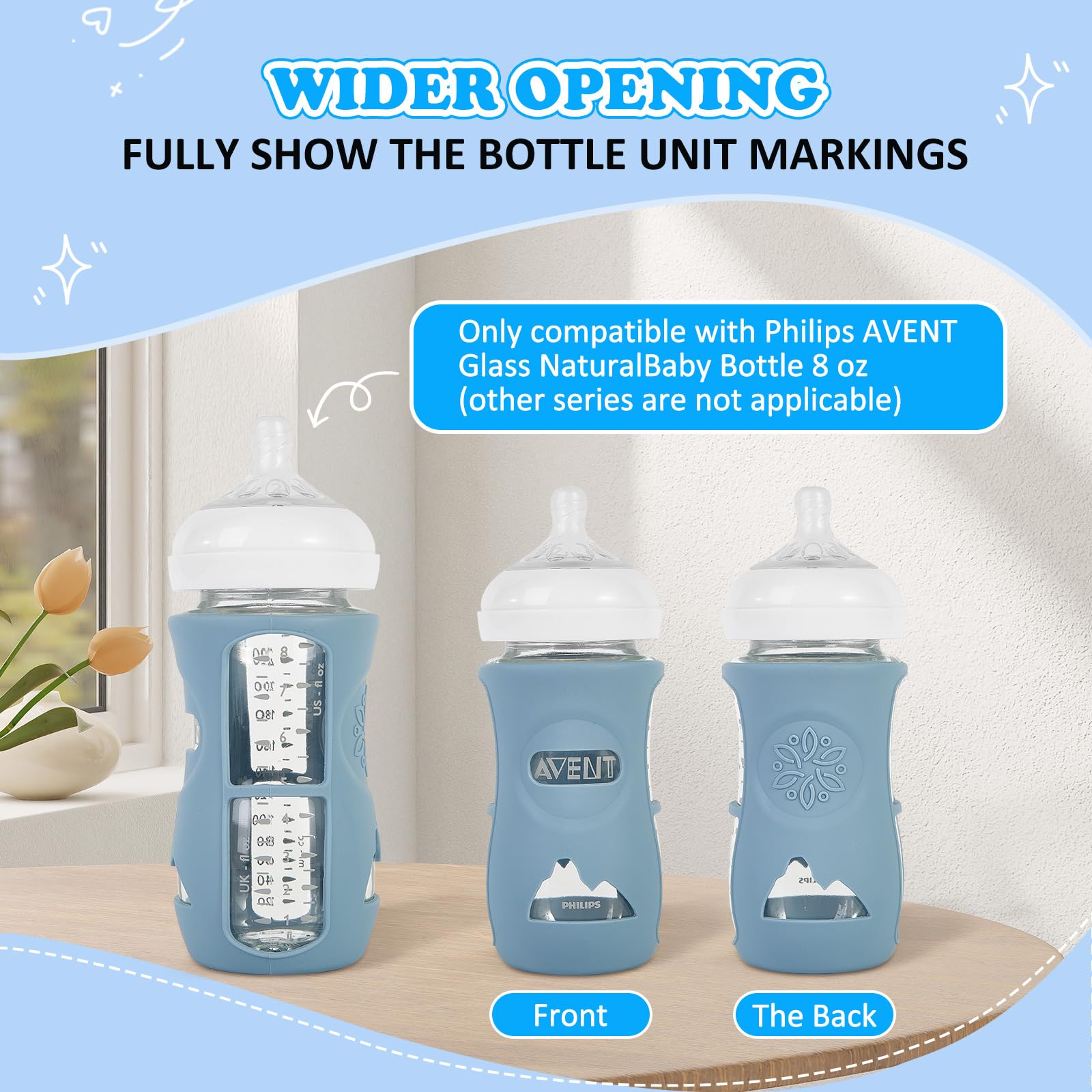 MINMUNJIU thermal-insulation sleeve helps maintain milk temperature for longer feeds.