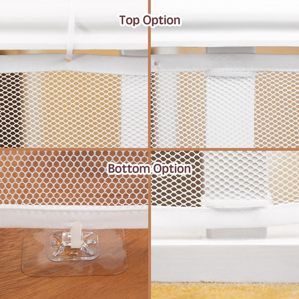 Minne Baby Banister Guard full-length coverage across stairs and balconies.
