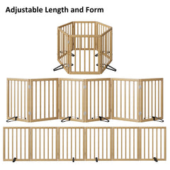 Mino Kesper bamboo gate with non-slip bottom dots stays steady