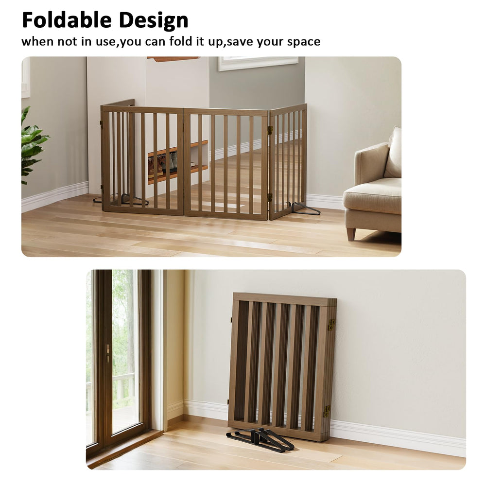Mino Kesper dog gate with 360-degree hinge enables flexible shaping