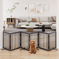 Mino Kesper dog gate doorway-use offers quick, no-drill doorway containment for pets