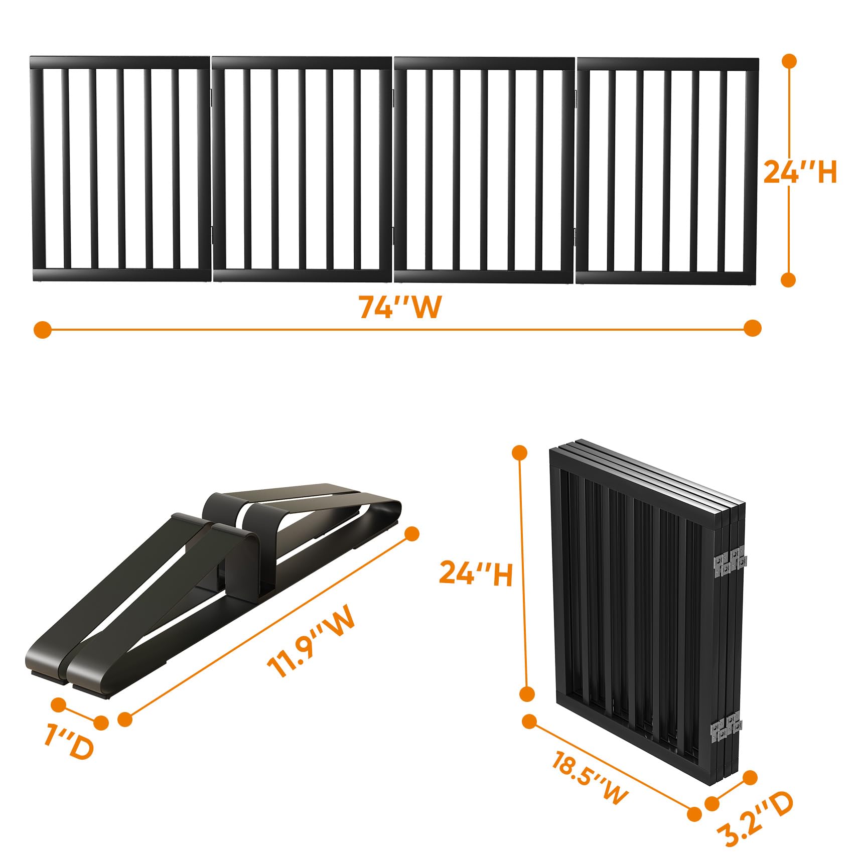 Mino Kesper no-installation design offers easy setup and compact storage when not in use.