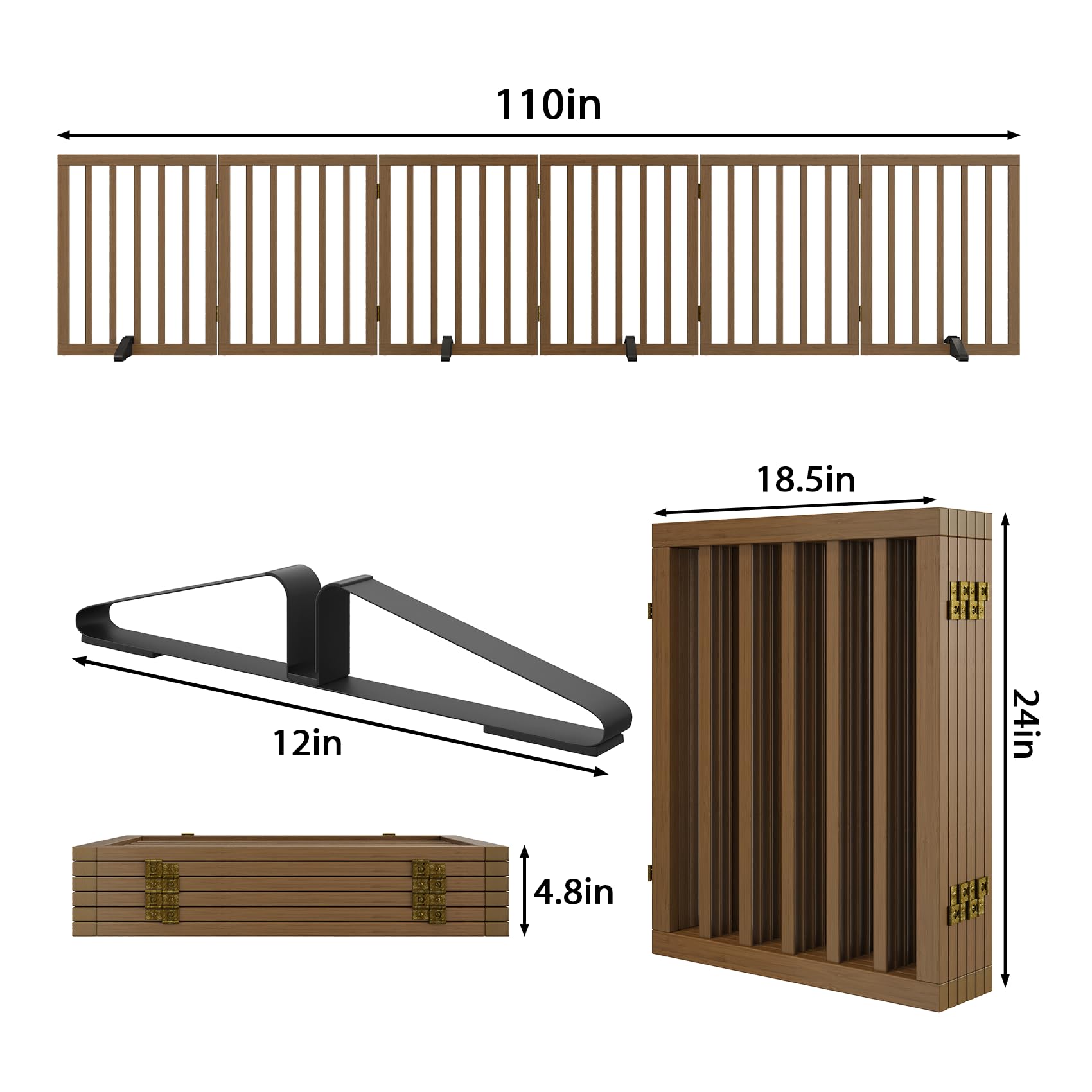 Mino Kesper no-installation gate ideal for doorways and hallways.