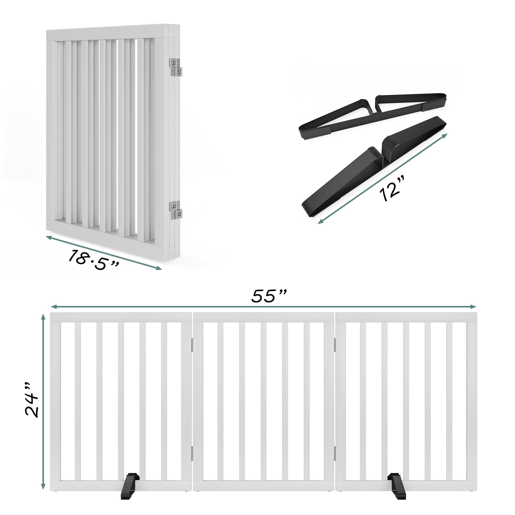 Mino Kesper gate blocks stairs and hallways for safe access