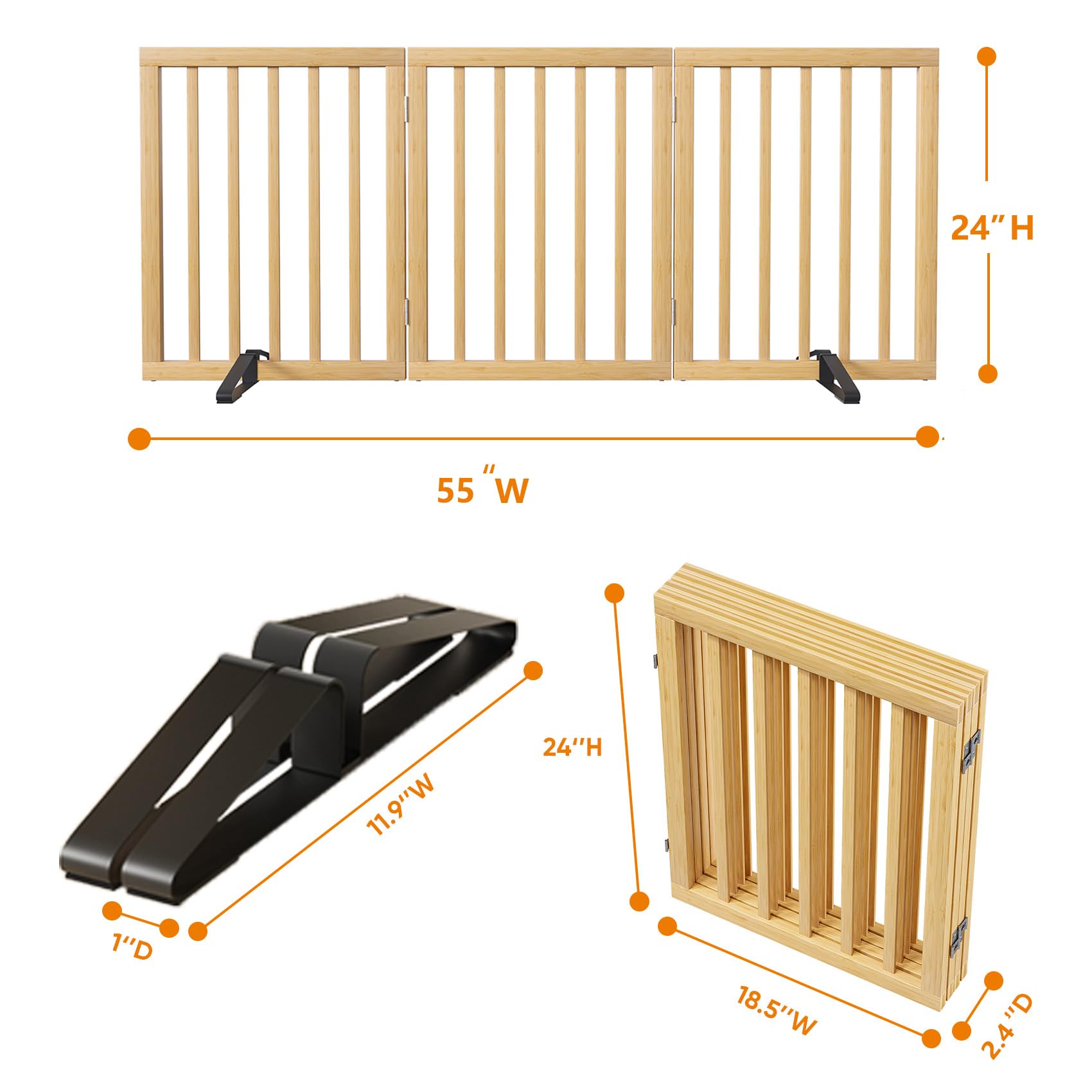 Mino Kesper gate fits stairs and hallways for blocking spaces