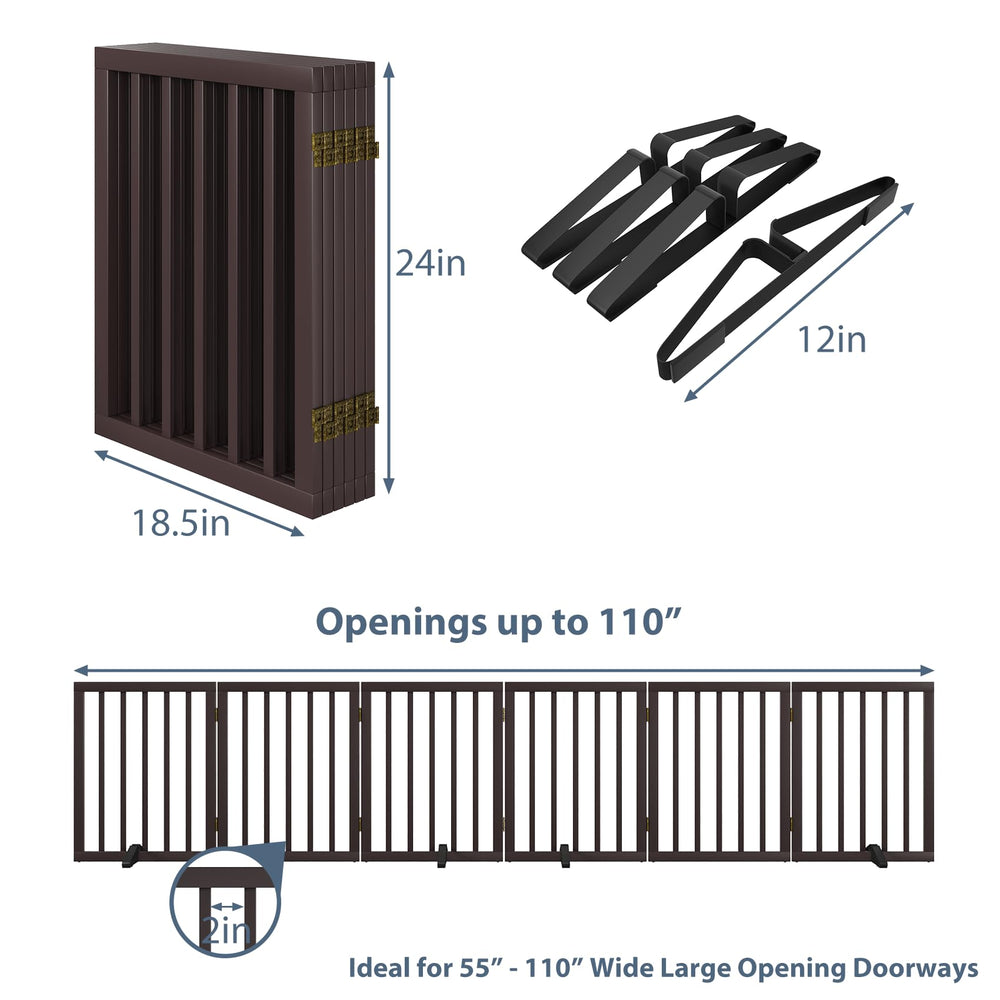 Mino Kesper dog gates arrive fully assembled for quick, tool-free setup.