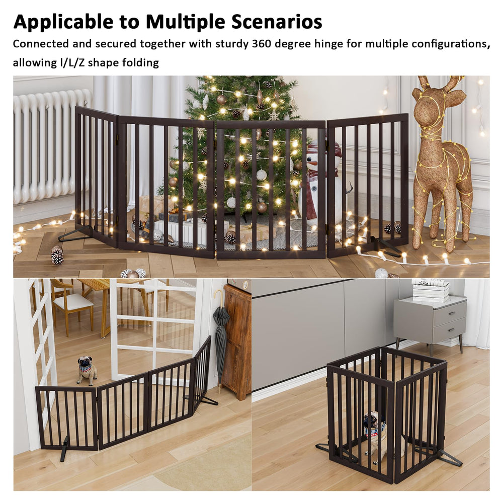 Mino Kesper dog gates for porch entry ideal for pet safe boundary while guests arrive.