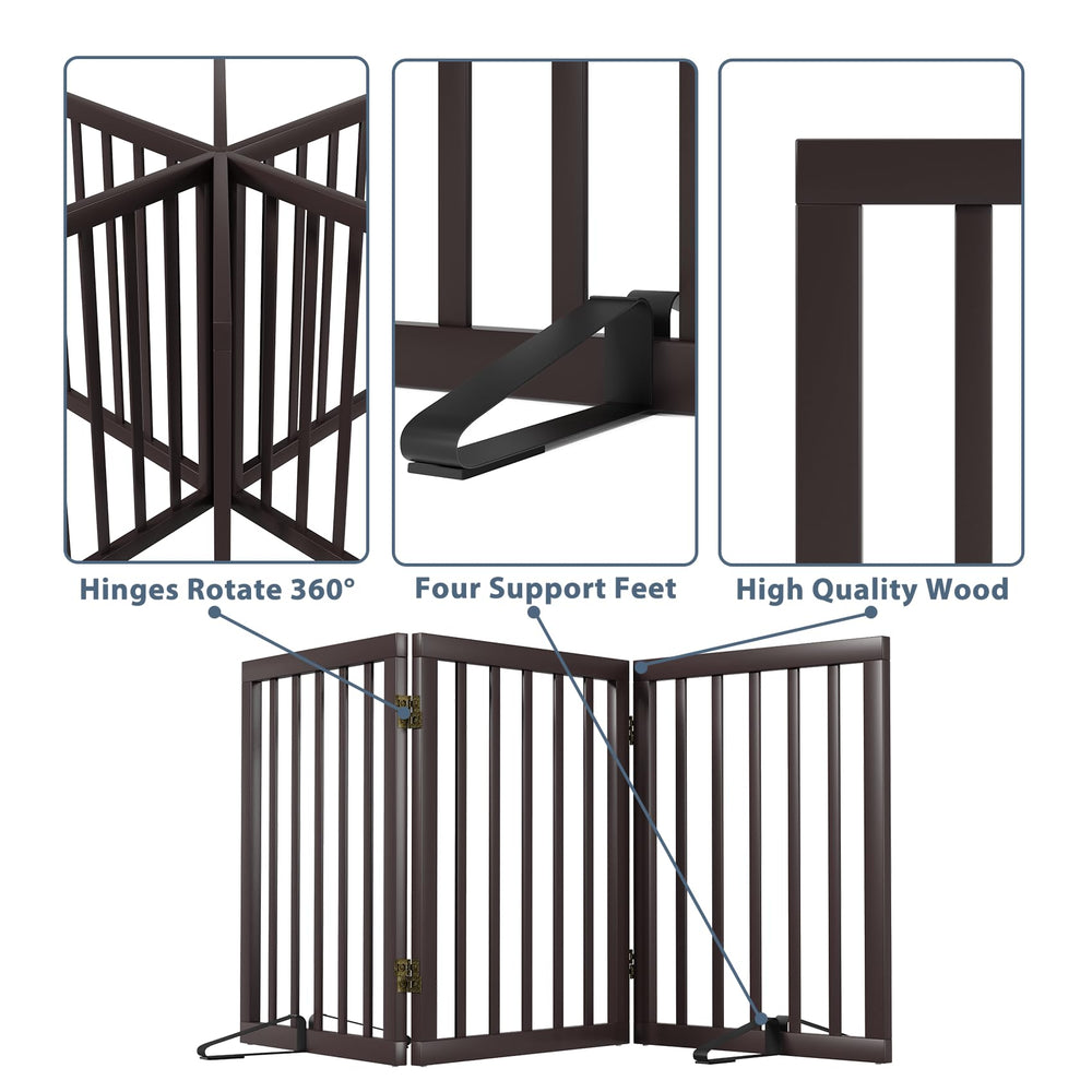 Mino Kesper's wooden gate design blends with home decor and adds sturdy barrier.