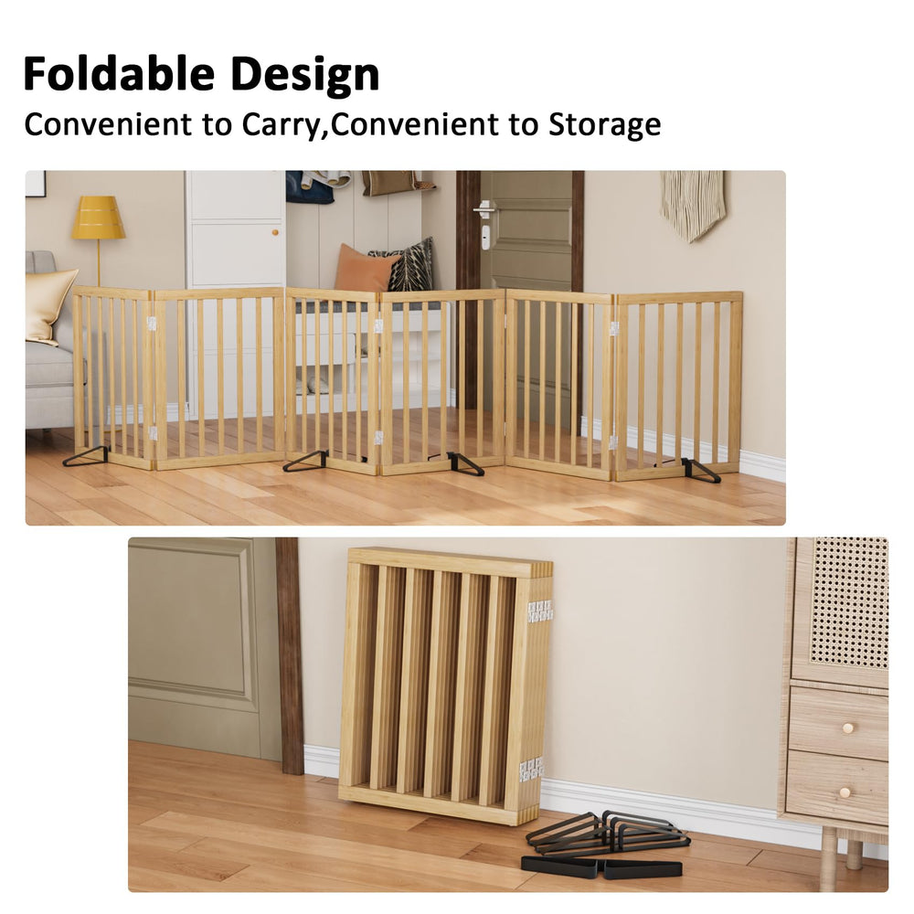 Mino Kesper foldable gate with 360-degree hinge enables flexible room layout
