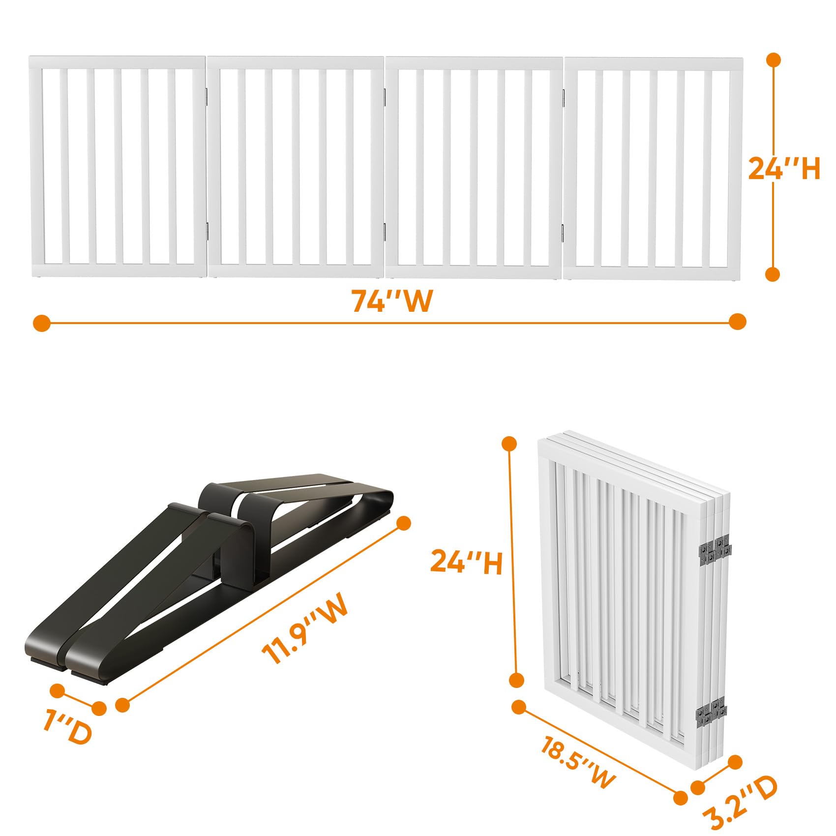 Mino Kesper freestanding gate in a hallway acts as a flexible room divider.