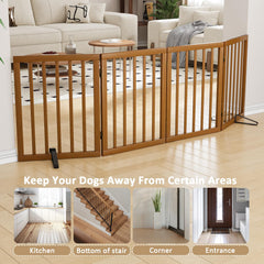 Mino Kesper freestanding gate in walnut, extended Z-shape for flexible room division