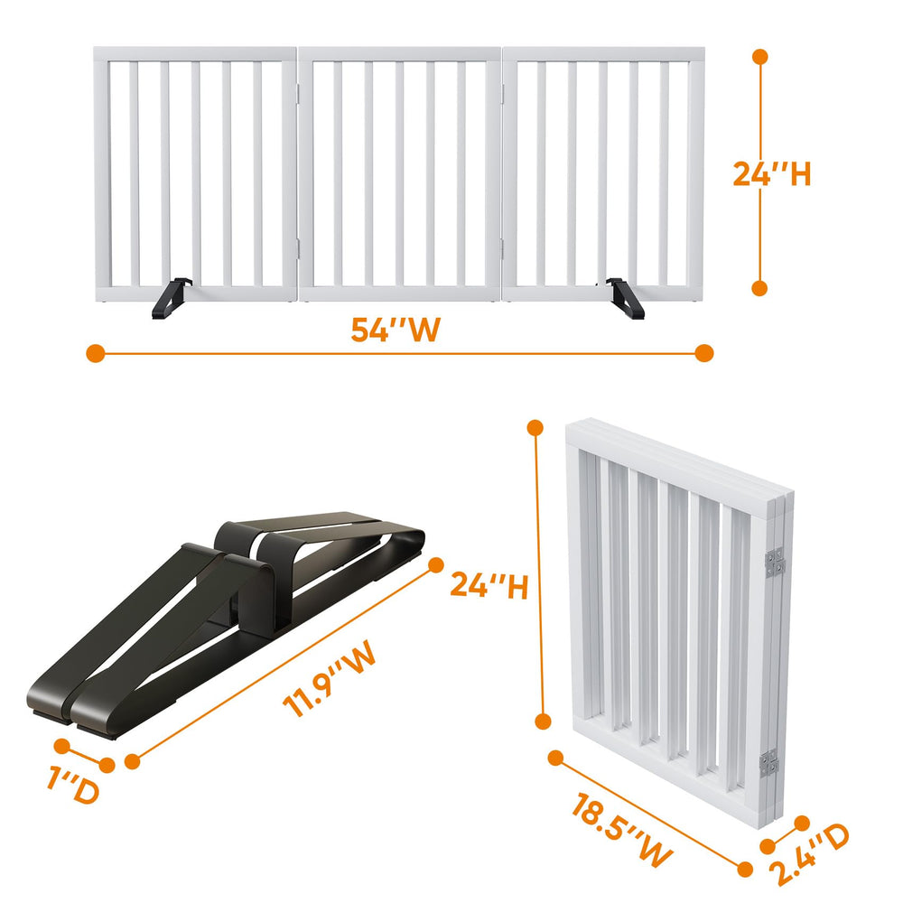Mino Kesper non-slip-bottom-dots-bamboo-gate ensures stable placement on variety floors.