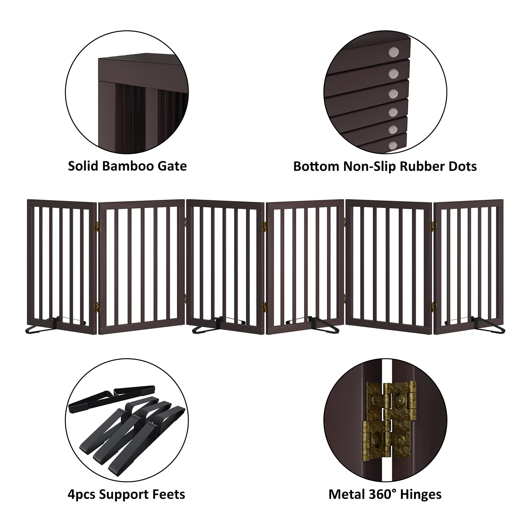 Mino Kesper nonslip base dots keep the gate stable on floors