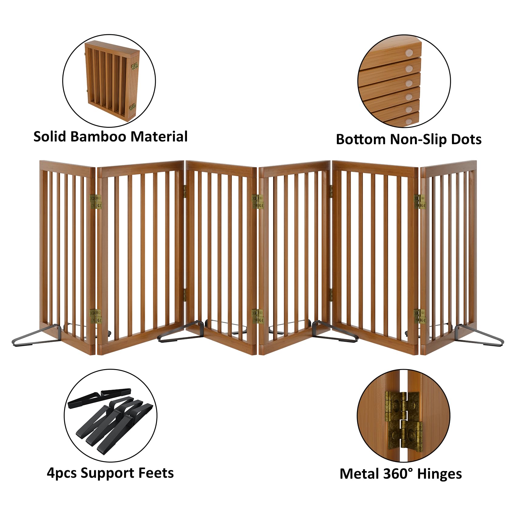 Mino Kesper extra-wide gate blocks access to stairs and doorways.