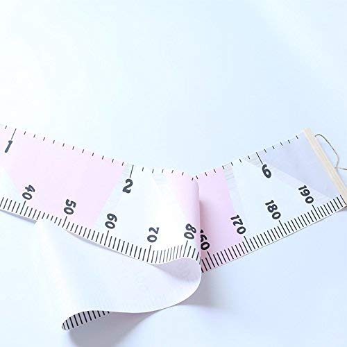 MinoMia canvas height ruler showcases 0.2ft to 6.5ft range for precise growth tracking.
