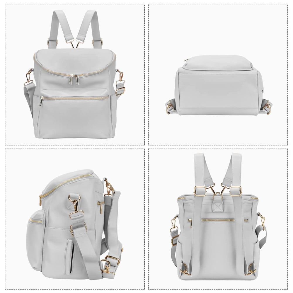 Minsong diaper bag backpack interior-organizer highlights 11 pockets for quick baby-essentials access.