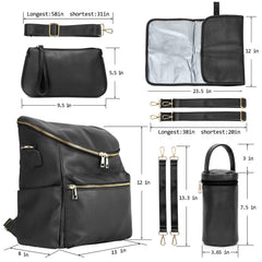 Minsong diaper bag backpack with organizer pockets for quick access.