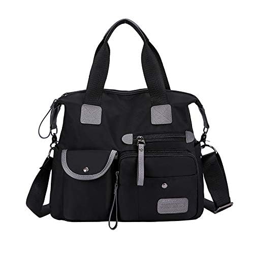 MINTEGRA Nylon Tote Bag multi-pocket design keeps items organized on the go