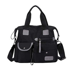MINTEGRA Nylon Tote Bag multi-pocket design keeps items organized on the go