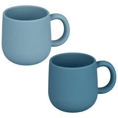 Mintlyfe pack-2 silicone drinking mugs for toddlers front view; durable kid-friendly hydration.