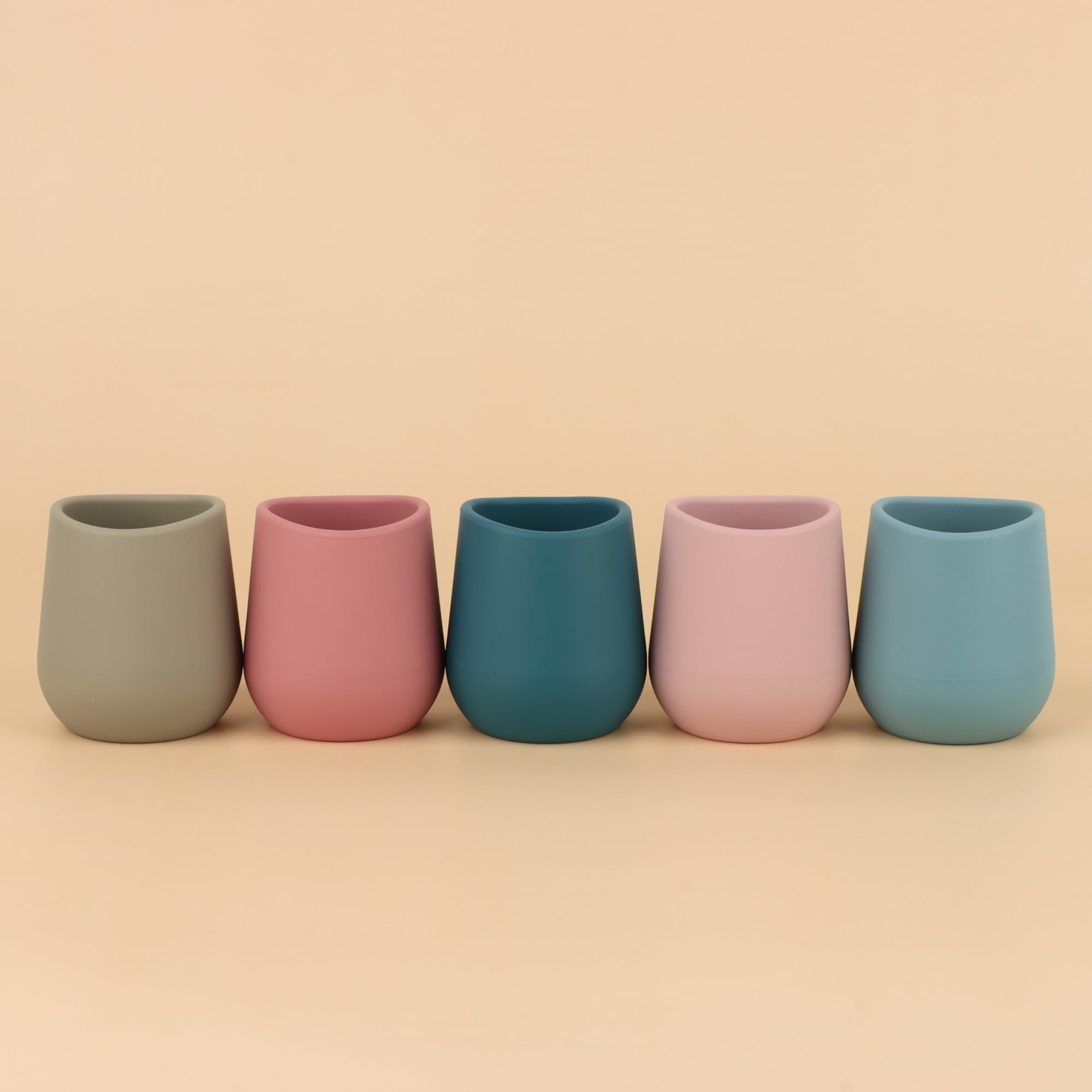 Mintlyfe silicone baby cups open training handle promotes independent drinking
