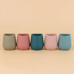 Mintlyfe silicone baby cups open training handle promotes independent drinking