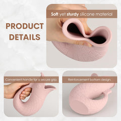 Mintlyfe rinse cup silicone material with 330 ml capacity for efficient, mess-free rinsing.