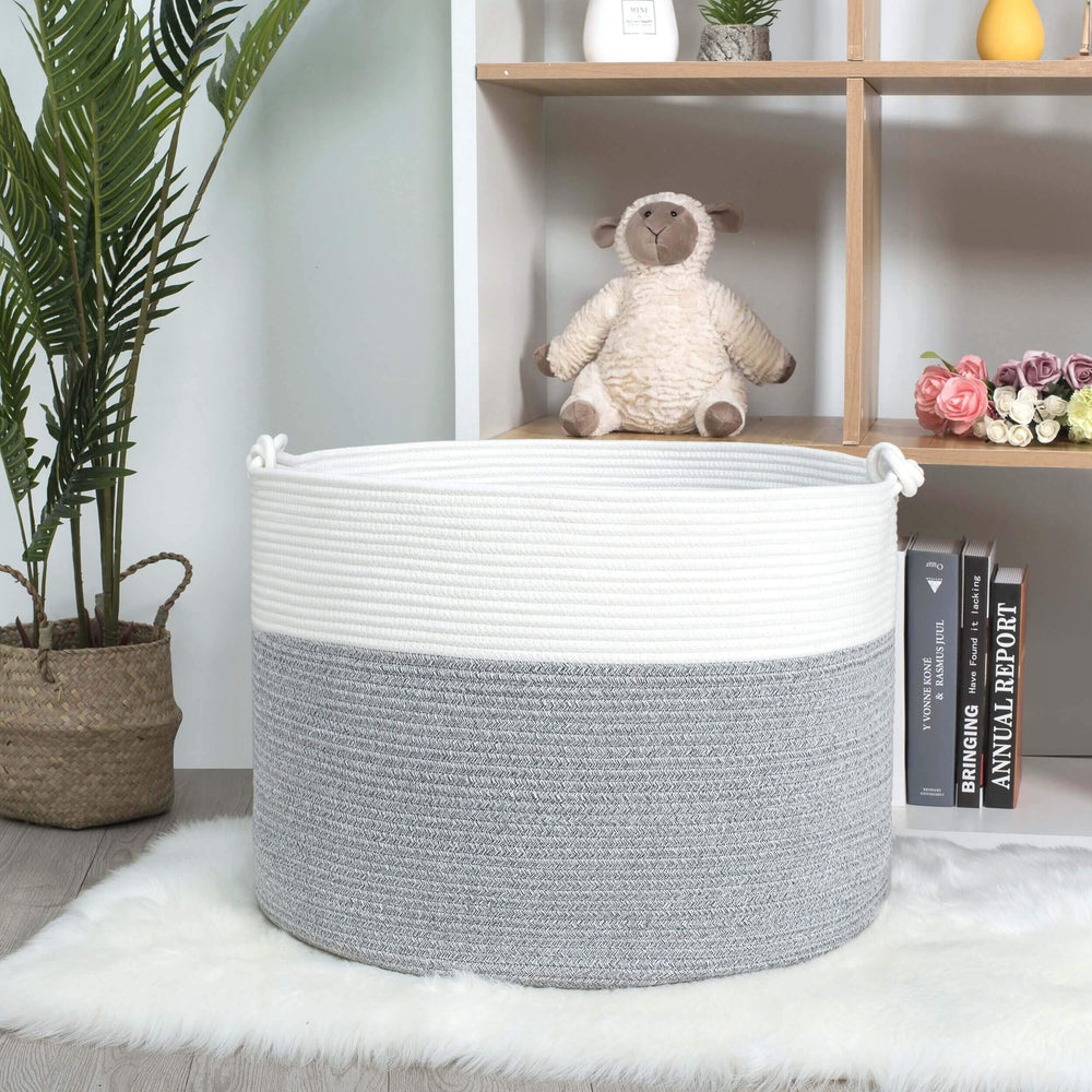MINTWOOD basket shown collapsed for easy storage when not in use