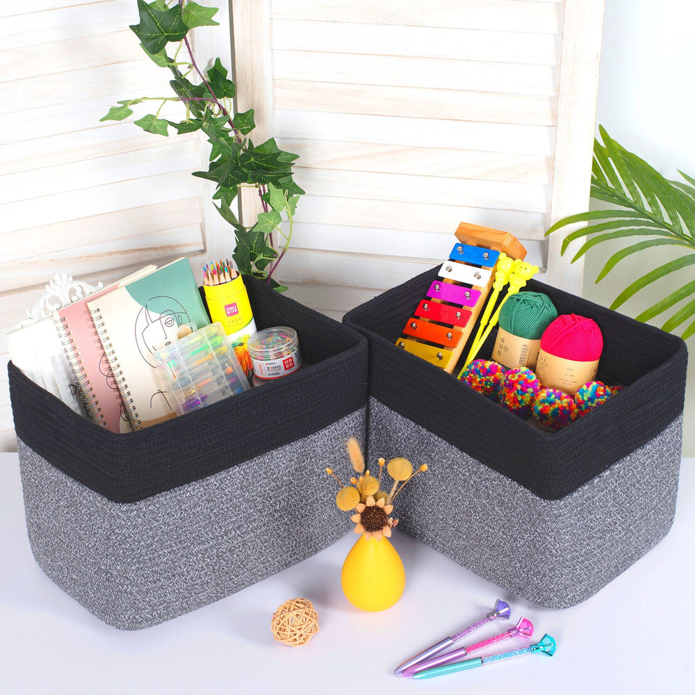 MINTWOOD Design 3-Pack Baskets used in a classroom for supplies.