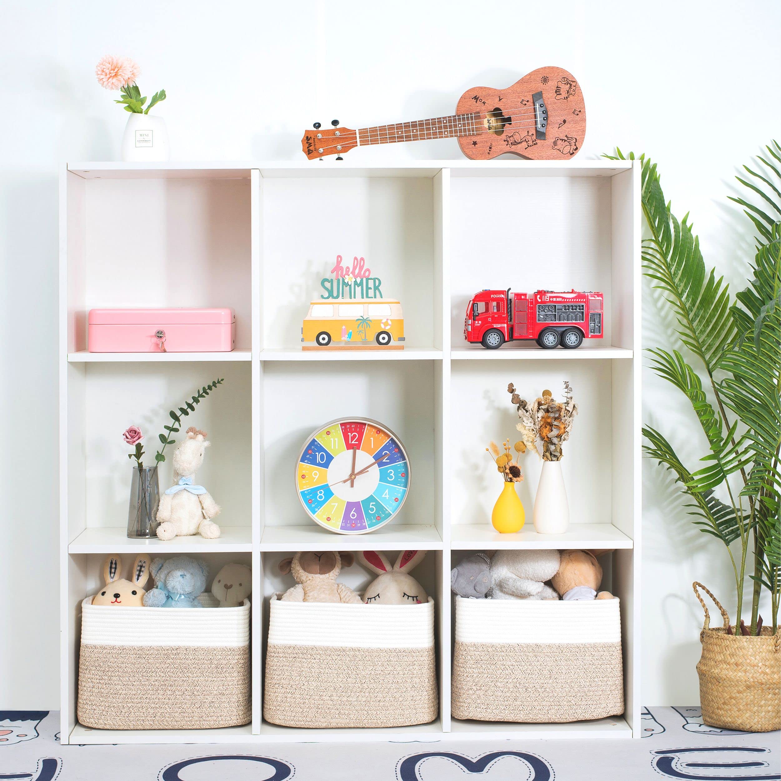 Mintwood Design basket measures 15x10x10 inches for precise shelf fitting.
