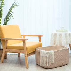 MINTWOOD Design basket with reinforced handles enables easy carrying of laundry and heavy items.
