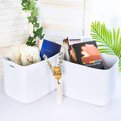 MINTWOOD Design soft-edged woven basket close-up highlights craftsmanship and safe storage.