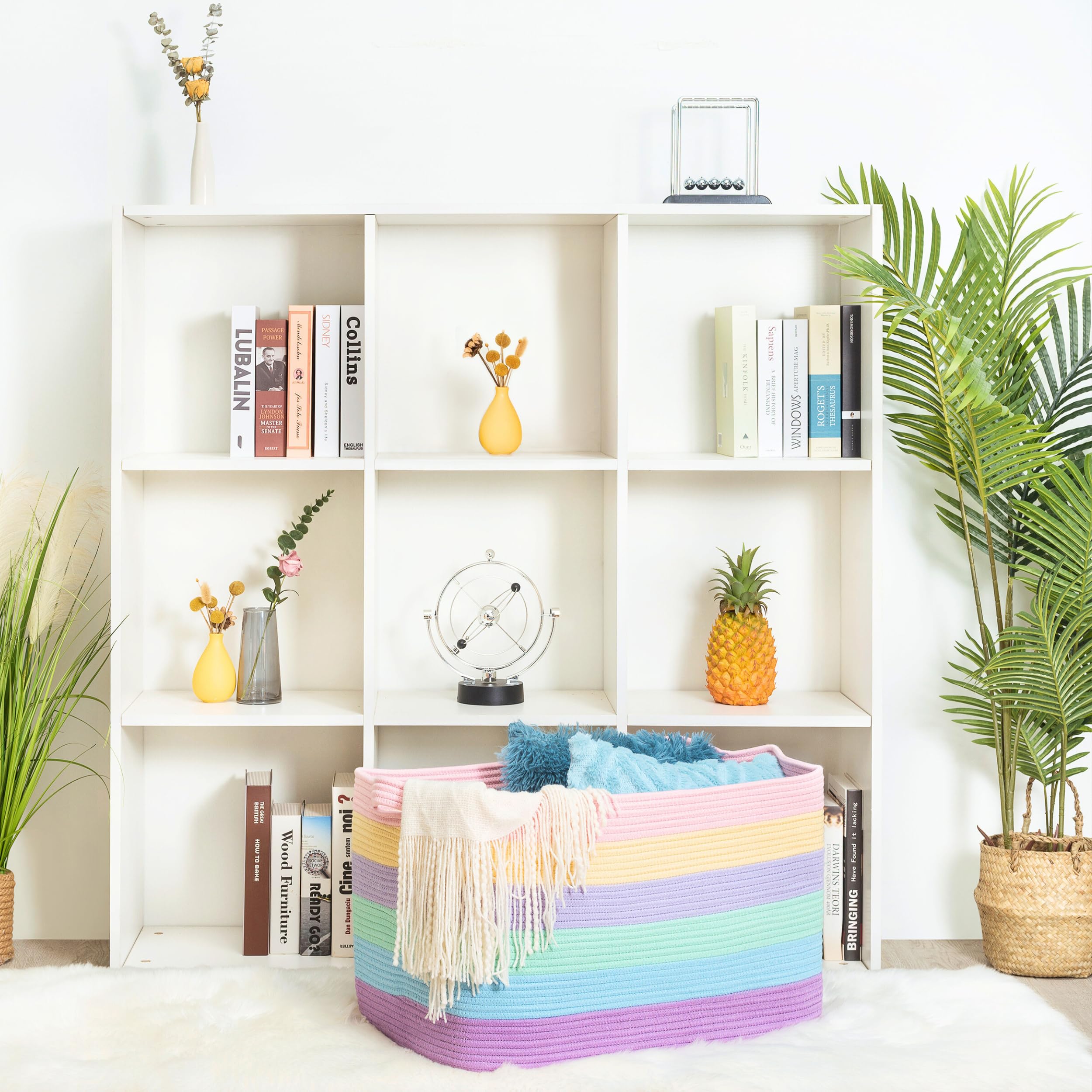 MINTWOOD Design closeup of cotton rope texture emphasizes durable, soft-touch organization.