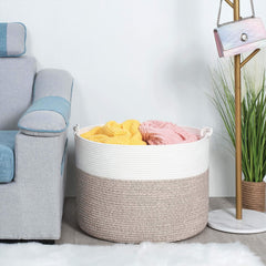 MINTWOOD Design collapsible basket folds flat for simple travel storage.