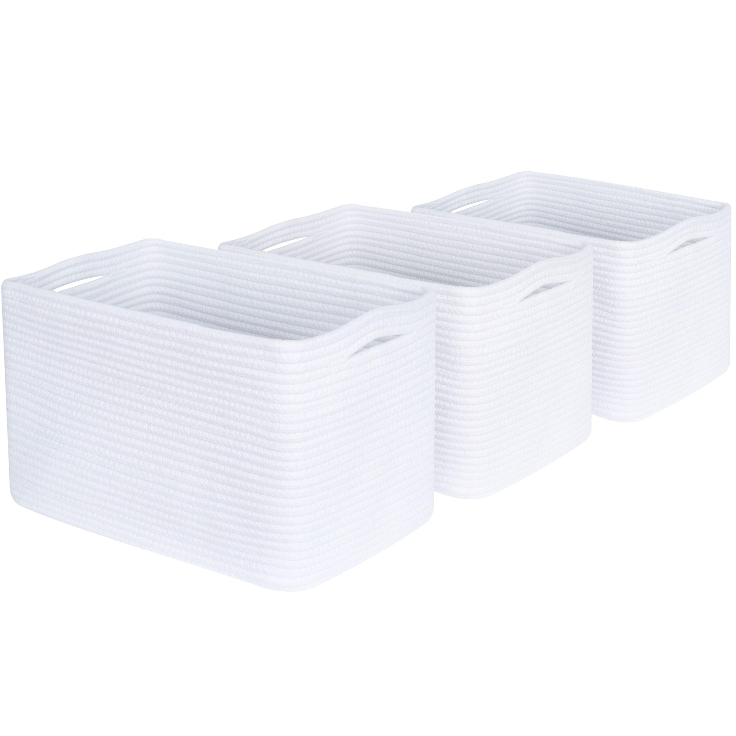 MINTWOOD Design collapsible baskets save space when not in use and simplify storage.