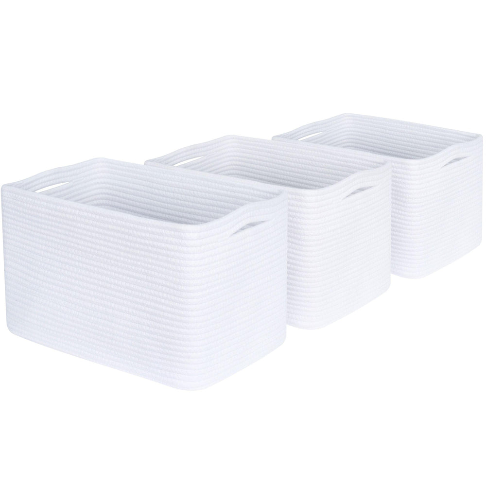 MINTWOOD Design collapsible baskets save space when not in use and simplify storage.
