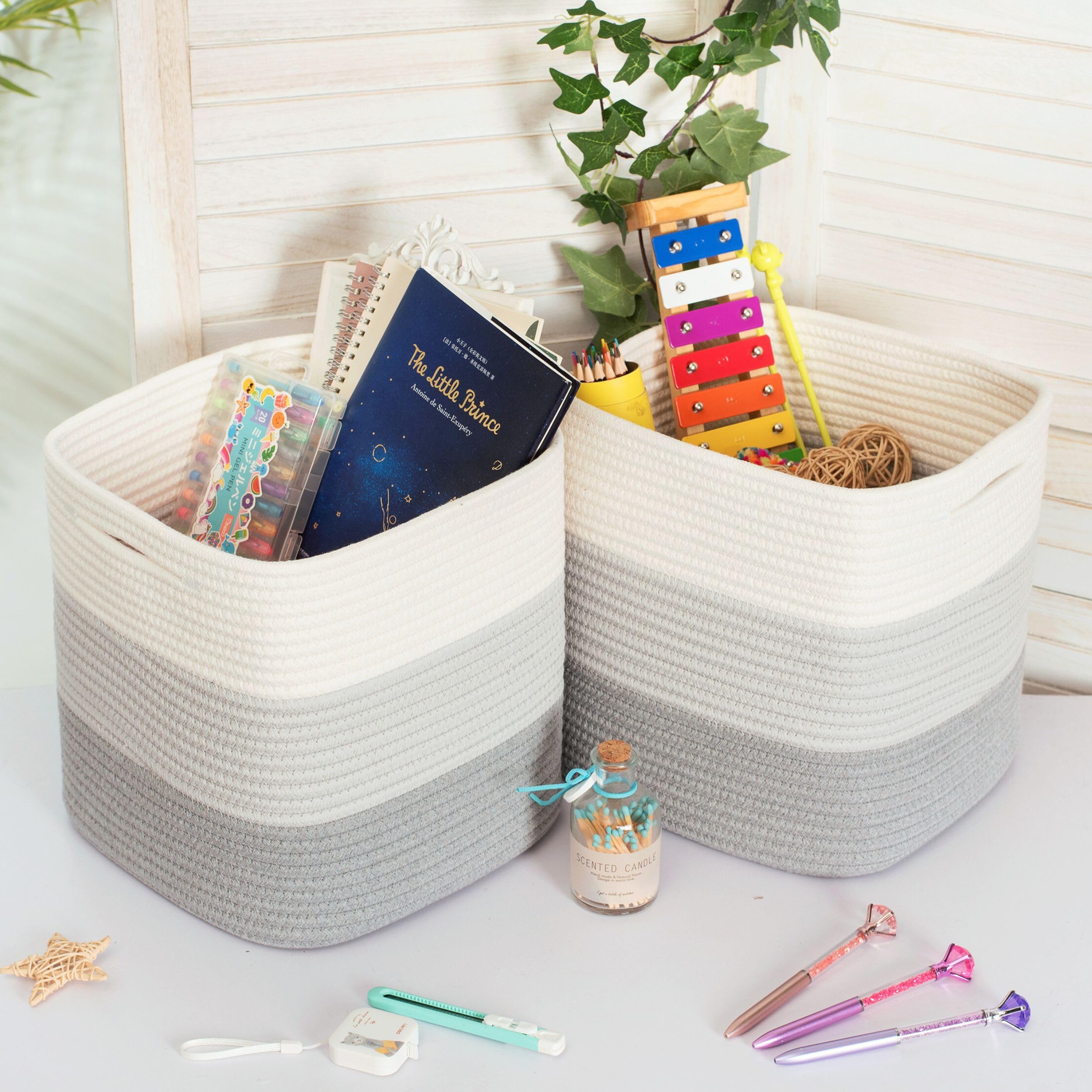 MINTWOOD Design cube bin 11x11 pantry-use highlights quick-access organization for spices, snacks, and gadgets.