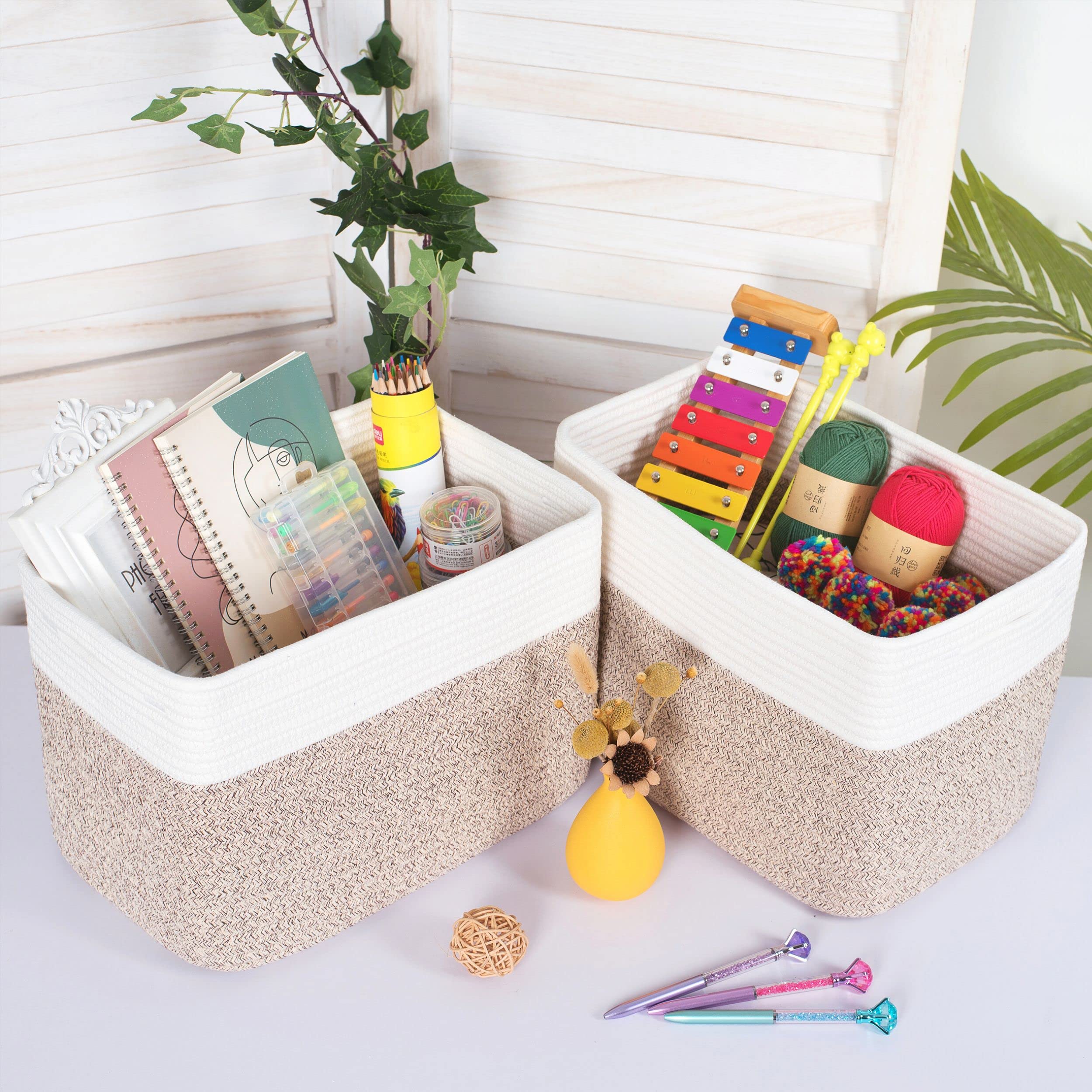 Mintwood Design handcrafted basket with soft edges keeps furnishings safe and clean.