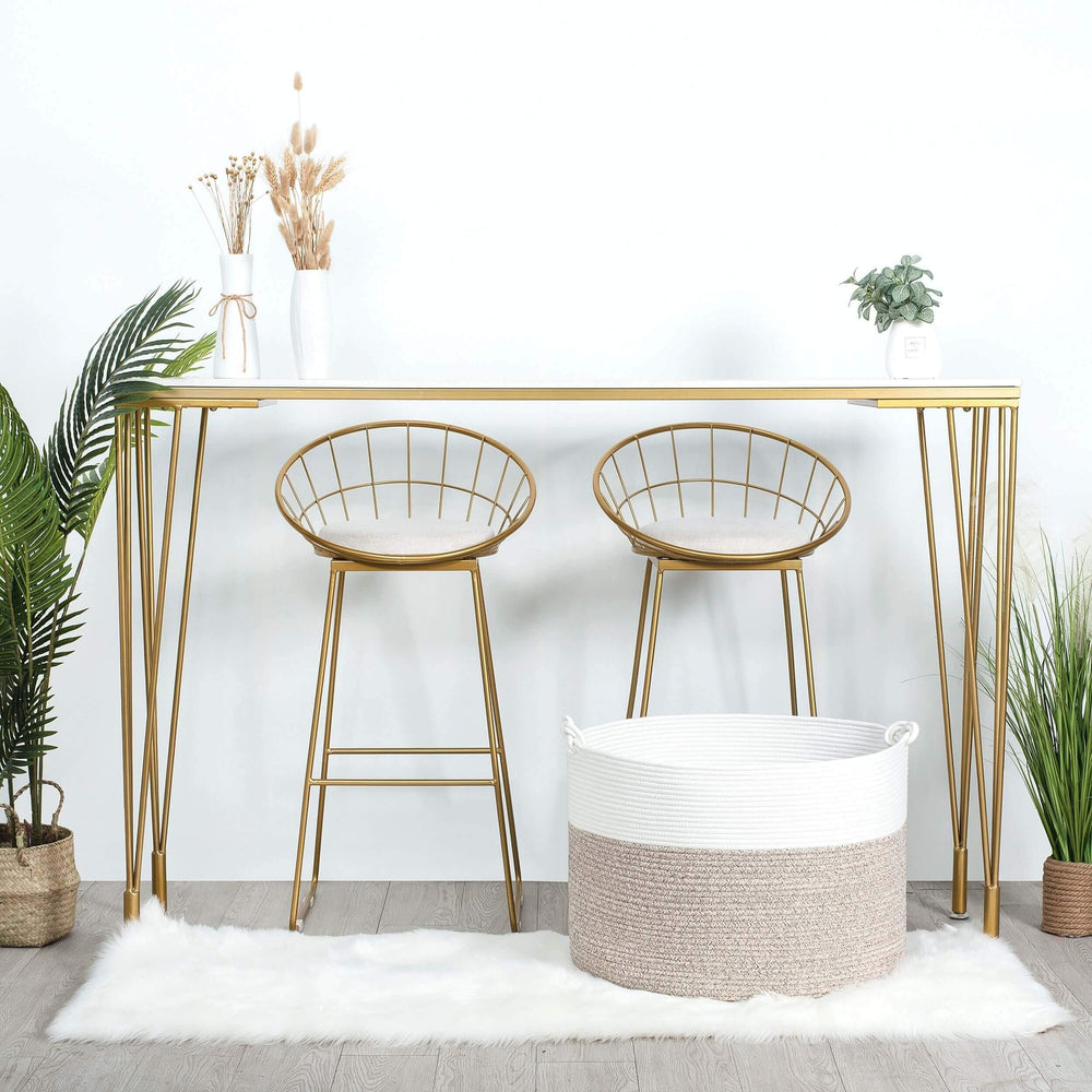 MINTWOOD Design living-room basket complements decor while organizing supplies.