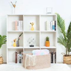 MINTWOOD Design living room setup features rope basket as decorative storage.